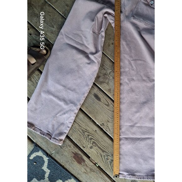 American Eagle Women's Light Pink High-Waisted Straight-Leg Jeans Size 6 Preppy - Picture 15 of 16